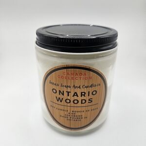 Ontario Woods Candle - Black and Cream
